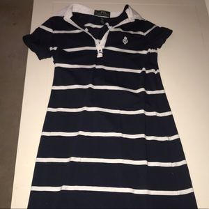 Ralph Lauren Blue and White Stripe Dress